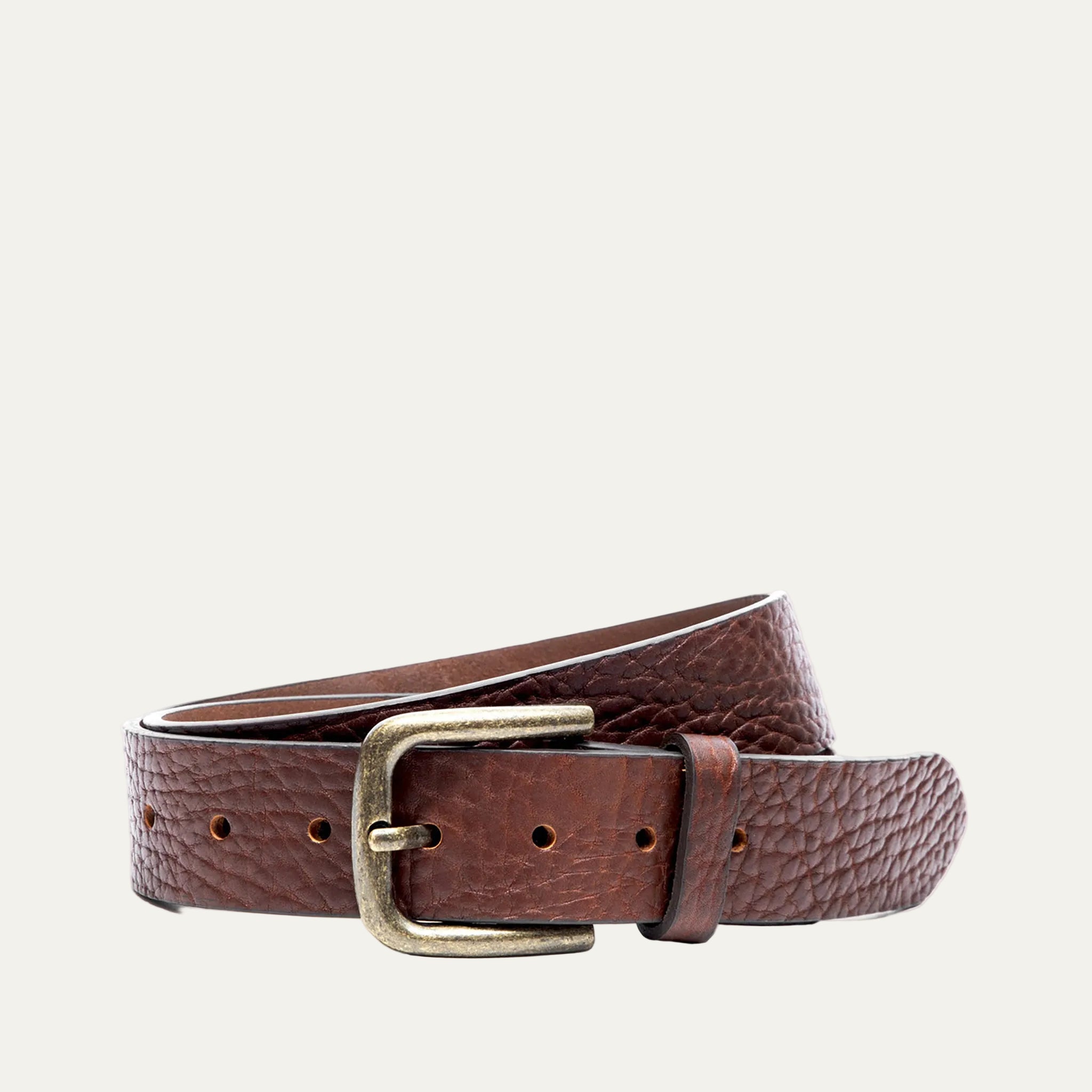 Shrunken American Bison Belt - Will Leather Goods